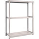 TRUSCO スチールラック M2型軽中量棚 1160X450XH1500 3段 単体 ネオグレー M2-5443 NG 1セット(1個)（直送品）