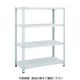 TRUSCO スチールラック SBL型抗菌塗装セミボルトレス軽量棚 W1200XD300XH1200 4段 W色 SBL-4434-W（直送品）