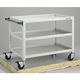 トラスコ中山 TRUSCO ツールワゴン バーディワゴン 900X600XH740 ウレタン車輪 ホワイト BDW-793U-W 1台（直送品）