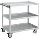 トラスコ中山 TRUSCO ツールワゴン イーグルワゴン 900×600×H880 ウレタン4輪自在 ホワイト EGW-993UJ-W 1台（直送品）