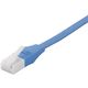 バッファロー ツメの折れないLANケーブル ストレート カテゴリ6a フラットタイプ 1.0m ブルー BSLS6AFU10BL 1本