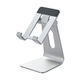 スマホスタンド 卓上 角度調節可 4.6～6.9インチ シルバー PWDSCHALSVN エレコム 1個