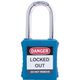 IFAM イファム ロックアウト用南京錠 スチール製シャックル 青 044740 1個 386-0959（直送品）