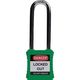 IFAM イファム ロックアウト用南京錠 スチール製シャックル(ツル長) 緑 044826 1個 385-5557（直送品）