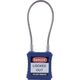 IFAM ロックアウト用南京錠 スチールケーブル製シャックル 青 044951 1個 385-7043（直送品）