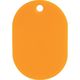 トラスコ中山 TRUSCO 見やすい色の小判札 大 60×40mm 5枚入 オレンジ UHFL-OR 1パック(5枚) 363-2389（直送品）