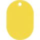 トラスコ中山 TRUSCO 見やすい色の小判札 大 60×40mm 5枚入 イエロー UHFL-Y 1パック(5枚) 363-0913（直送品）