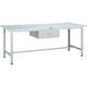 トラスコ中山 TRUSCO RAE型作業台 1200X750 1段引出付 W色 RAE-1200F1 W 1台 454-5397（直送品）