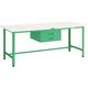 トラスコ中山 TRUSCO AE型作業台 1500X750XH740 2段引出付 YG色 AE-1500F2 YG 1台 466-6992（直送品）
