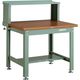 TRUSCO 中荷重作業台(2000kg)DW型 900X750XH1044(全高) 上棚付 グリーン色 DW-900YURB 1台（直送品）