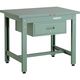 トラスコ中山 TRUSCO 中荷重作業台(800kg)GW型 1200X600XH740 1段引出付 グリーン色 GWS-1260F1 1台（直送品）