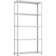 トラスコ中山 TRUSCO CB型セミボルトレス軽中量棚 1200X450XH2400 5段 WG色 CB-8445-WG 1セット(1台)（直送品）