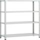 トラスコ中山 TRUSCO CB型セミボルトレス軽中量棚 1200X450XH1200 4段 WG色 CB-4444-WG 1セット(1台)（直送品）