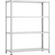 トラスコ中山 TRUSCO CB型セミボルトレス軽中量棚 1200X300XH1500 4段 WG色 CB-5434-WG 1セット(1台)（直送品）