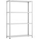 トラスコ中山 TRUSCO CB型セミボルトレス軽中量棚 1200X450XH1800 4段 WG色 CB-6444-WG 1セット(1台)（直送品）