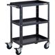 トラスコ中山 TRUSCO ツールワゴン バーディワゴン 600X400XH880 3段 ブラック BDW-963-BKBK 1台（直送品）