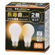 オーム電機 長寿命シリカ電球40W2P 06-4754 1個