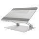 MOTTERU 冷却スリット付き 高さ角度調整可能 アルミ製ノートPCスタンド シルバー MOT-PCSTD01S-SV 1個