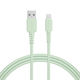 MOTTERU シリコン製USB-A to Lightningケーブル 2m ピスタチオ MOT-SCBALG200-PS 1個