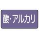 ユニット 配管ステッカー 酸・アルカリ(極小) アルミ 30×60 10枚組 AS.5.16SS 1組(10枚) 746-3219（直送品）