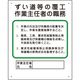 ユニット 作業主任者職務板 ずい道等の覆工 356-23A 1枚 167-7619（直送品）