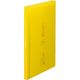 キングジム クリアーファイル サイドインヒクタス透明 A4 タテ型 黄 7187-3Tキイ 1冊