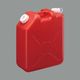 エスコ 20L ポリタンク(赤/ノズル無/5個) EA508AT-321B 1セット(5個)（直送品）