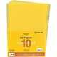 キングジム クリアーホルダー10枚パック A4タテ型 シート厚0.18mm 黄 735N10キイ 1パック