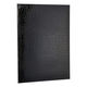 証書ファイル A4/A3対応 二つ折り 紙製クロス貼り クロコダイル柄つやあり 両面パッド入り ブラック FSPT-A4C-D 1セット(1冊×5)