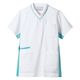 住商モンブラン スクラブ 兼用 半袖 白/ターコイズ S MS002-0132 1枚　スクラブ（直送品）