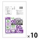 システムポリマー 石灰石約25％使用 エコポリ袋 手さげ付きタイプ 半透明 90L 1セット（100枚：10枚入×10パック）