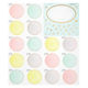 デザインフィル カラー色紙用シール 半透明 ドット柄 82510006 1セット(3個)