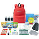 ピースアップ 30点防災セット (リュック:レッド) set10001476RD 1セット