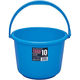 サンコープラスチック ニュータフバケツ 広口 10型 ブルー(セット販売:10個) 4547883503212 1セット(10個)（直送品）