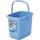サンコープラスチック ニュータフバケツ 角型 17L ストーンブルー 4547883505117 1セット(1個×10)