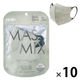 Kirei Mask MASMiXマスク（グレー×ダークグレー）1セット（7枚入×10袋） 川本産業 ツートンカラーマスク バイカラー