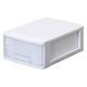 サンコープラスチック レターケース A5 約 幅19×奥行27×高さ10cm 深型 1段 収納ケース ホワイト 269112 1個