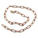 ハイロジック 29468 鉄 リンクUチェーン 50cm ピンクゴールド 1個（直送品）