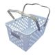 アイビー ハンドルバスケット M ホワイト HB-012 1個 4-3513-01（直送品）