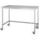 シンコー ステンレス作業台三方枠棚キャスター付 WTC-12060-800-SU75 1台 269-1169（直送品）