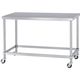 シンコー ステンレス作業台四方枠キャスター付 WZNC-12075-800-SU75 1台 324-2811（直送品）