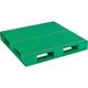 日本プラパレット NPC プラスチックパレットAZFDー1111FE 片面四方差し グリーン AZFD-1111FE-GR 1枚（直送品）