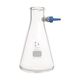 アズワン 吸引ろ過瓶(PBT製チューブコネクター付)三角 1000mL 212045458 1個 4-3830-04（直送品）