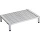 トラスコ中山 TRUSCO 高床式アルミ製ステップ グレーチング仕様 900X600XH190~220 TFSGH-0960AL 1台（直送品）