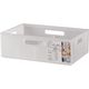 ヒマラヤ化学工業所 ヒマラヤ化学 キューBOX/ワイド浅型 クリアホワイト 390×260×130 134374 1セット(24個)（直送品）