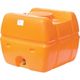 スイコー スーパーローリータンク 1000L オレンジ (フタ含む) 直付けスリースバルブ25A付 SLT-1000 OR+SV25A 1個（直送品）