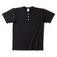 OEマックスウエイトヘンリーネックTシャツ ディープブラック XL 作業着 無地 ユニフォーム 半袖 OE1120_3_XL 1枚（直送品）