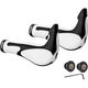 GORIX 自転車エルゴグリップ +バーエンド　GX-849AD3-L1-G2 白×黒 42423 1個（直送品）