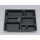 仕出弁当　U-76-B 黒 中皿　160枚(20枚×8) 0110076200523　シーピー化成（直送品）
