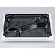 弁当容器　BFNアルバ10-1平 BW本体　400枚(50枚×8) 0280110117235　シーピー化成（直送品）